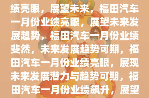 福田汽车1月产销数据公布，业绩亮眼，展望未来，福田汽车一月份业绩亮眼，展望未来发展趋势，福田汽车一月份业绩斐然，未来发展趋势可期，福田汽车一月份业绩亮眼，展现未来发展潜力与趋势可期，福田汽车一月份业绩飙升，展望未来发展潜力与趋势