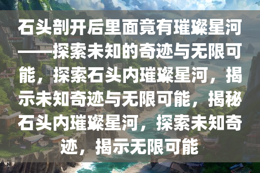 石头剖开后里面竟有璀璨星河——探索未知的奇迹与无限可能，探索石头内璀璨星河，揭示未知奇迹与无限可能，揭秘石头内璀璨星河，探索未知奇迹，揭示无限可能