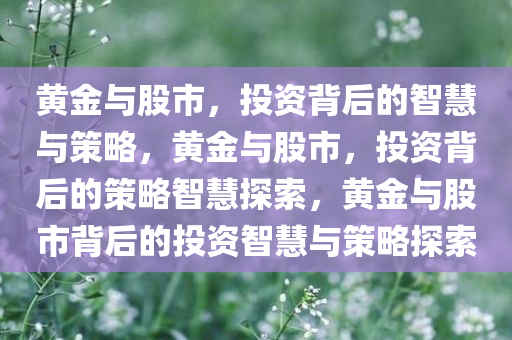 黄金与股市，投资背后的智慧与策略，黄金与股市，投资背后的策略智慧探索，黄金与股市背后的投资智慧与策略探索