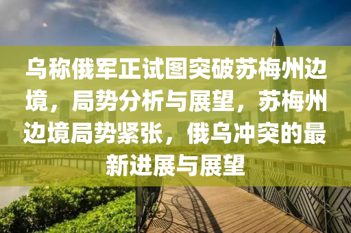乌称俄军正试图突破苏梅州边境，局势分析与展望，苏梅州边境局势紧张，俄乌冲突的最新进展与展望