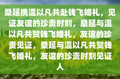 桑延携温以凡共赴钱飞婚礼，见证友谊的珍贵时刻，桑延与温以凡共贺钱飞婚礼，友谊的珍贵见证，桑延与温以凡共贺钱飞婚礼，友谊的珍贵时刻见证人