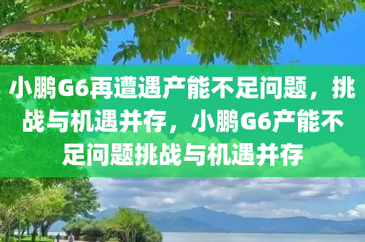 小鹏G6再遭遇产能不足问题，挑战与机遇并存，小鹏G6产能不足问题挑战与机遇并存