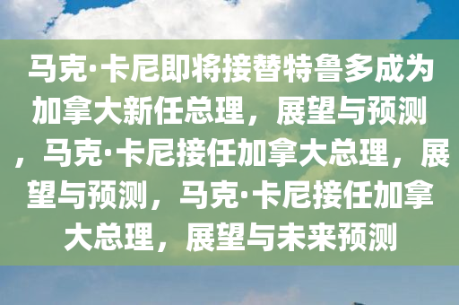 马克·卡尼即将接替特鲁多成为加拿大新任总理，展望与预测，马克·卡尼接任加拿大总理，展望与预测，马克·卡尼接任加拿大总理，展望与未来预测