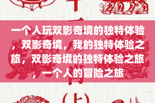 一个人玩双影奇境的独特体验，双影奇境，我的独特体验之旅，双影奇境的独特体验之旅，一个人的冒险之旅