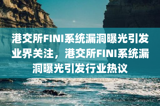 港交所FINI系统漏洞曝光引发业界关注，港交所FINI系统漏洞曝光引发行业热议