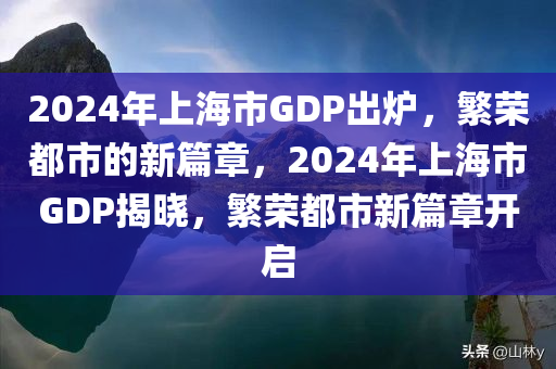 2024年上海市GDP出炉，繁荣都市的新篇章，2024年上海市GDP揭晓，繁荣都市新篇章开启