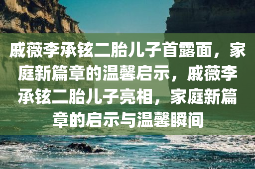 戚薇李承铉二胎儿子首露面，家庭新篇章的温馨启示，戚薇李承铉二胎儿子亮相，家庭新篇章的启示与温馨瞬间