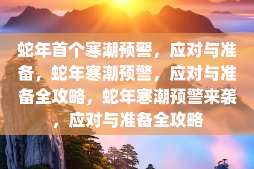 蛇年首个寒潮预警，应对与准备，蛇年寒潮预警，应对与准备全攻略，蛇年寒潮预警来袭，应对与准备全攻略