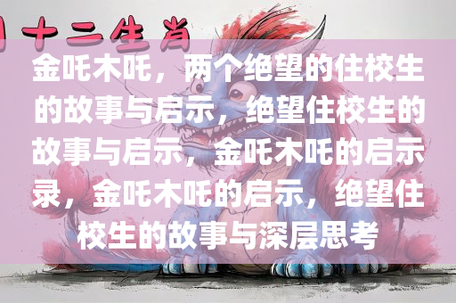 金吒木吒，两个绝望的住校生的故事与启示，绝望住校生的故事与启示，金吒木吒的启示录，金吒木吒的启示，绝望住校生的故事与深层思考