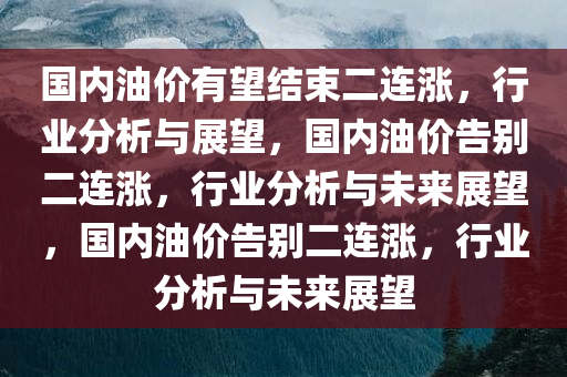 国内油价有望结束二连涨，行业分析与展望，国内油价告别二连涨，行业分析与未来展望，国内油价告别二连涨，行业分析与未来展望