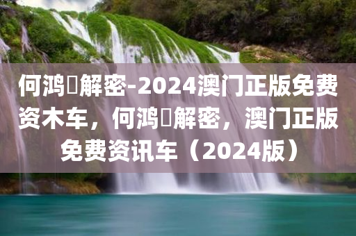 何鸿燊解密-2024澳门正版免费资木车，何鸿燊解密，澳门正版免费资讯车（2024版）