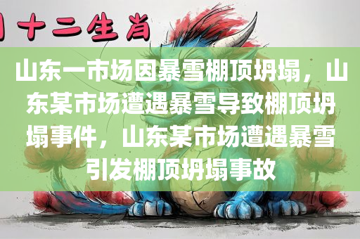 山东一市场因暴雪棚顶坍塌，山东某市场遭遇暴雪导致棚顶坍塌事件，山东某市场遭遇暴雪引发棚顶坍塌事故