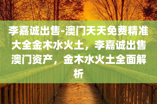 李嘉诚出售-澳门天天免费精准大全金木水火土，李嘉诚出售澳门资产，金木水火土全面解析
