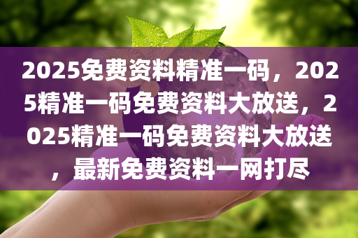 2025免费资料精准一码，2025精准一码免费资料大放送，2025精准一码免费资料大放送，最新免费资料一网打尽
