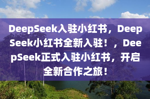 DeepSeek入驻小红书，DeepSeek小红书全新入驻！，DeepSeek正式入驻小红书，开启全新合作之旅！