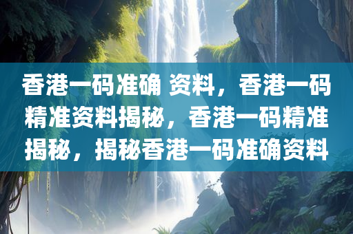 香港一码准确 资料，香港一码精准资料揭秘，香港一码精准揭秘，揭秘香港一码准确资料