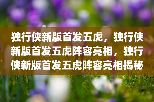 独行侠新版首发五虎，独行侠新版首发五虎阵容亮相，独行侠新版首发五虎阵容亮相揭秘