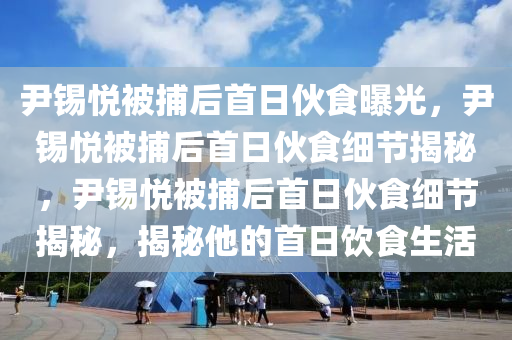 尹锡悦被捕后首日伙食曝光，尹锡悦被捕后首日伙食细节揭秘，尹锡悦被捕后首日伙食细节揭秘，揭秘他的首日饮食生活