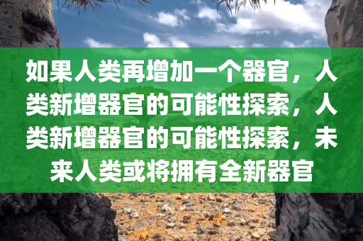 如果人类再增加一个器官，人类新增器官的可能性探索，人类新增器官的可能性探索，未来人类或将拥有全新器官