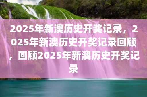 2025年新澳历史开奖记录，2025年新澳历史开奖记录回顾，回顾2025年新澳历史开奖记录