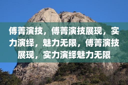 傅菁演技，傅菁演技展现，实力演绎，魅力无限