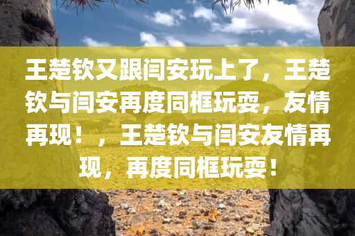 王楚钦又跟闫安玩上了，王楚钦与闫安再度同框玩耍，友情再现！，王楚钦与闫安友情再现，再度同框玩耍！