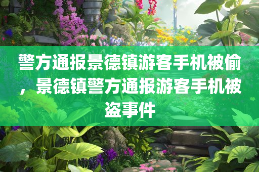 警方通报景德镇游客手机被偷，景德镇警方通报游客手机被盗事件