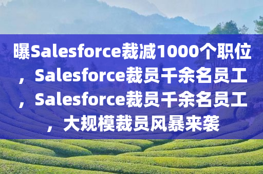 曝Salesforce裁减1000个职位，Salesforce裁员千余名员工，Salesforce裁员千余名员工，大规模裁员风暴来袭