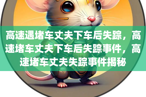 高速遇堵车丈夫下车后失踪，高速堵车丈夫下车后失踪事件，高速堵车丈夫失踪事件揭秘