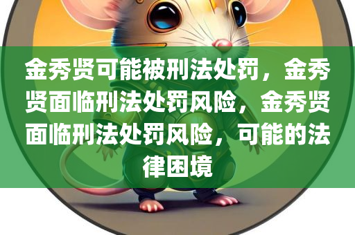 金秀贤可能被刑法处罚，金秀贤面临刑法处罚风险，金秀贤面临刑法处罚风险，可能的法律困境