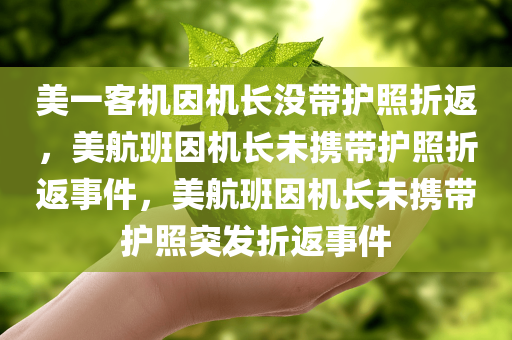 美一客机因机长没带护照折返，美航班因机长未携带护照折返事件，美航班因机长未携带护照突发折返事件