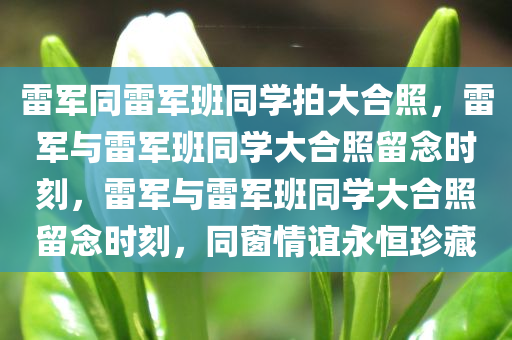 雷军同雷军班同学拍大合照，雷军与雷军班同学大合照留念时刻，雷军与雷军班同学大合照留念时刻，同窗情谊永恒珍藏