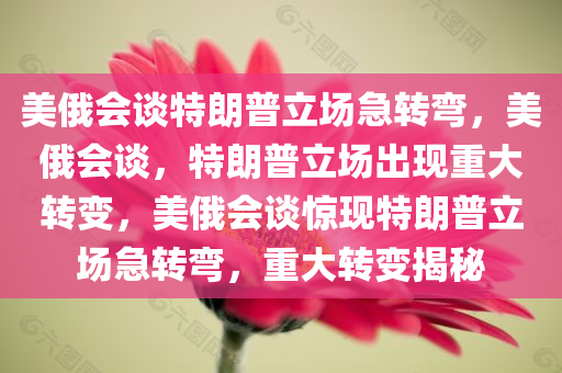 美俄会谈特朗普立场急转弯，美俄会谈，特朗普立场出现重大转变，美俄会谈惊现特朗普立场急转弯，重大转变揭秘