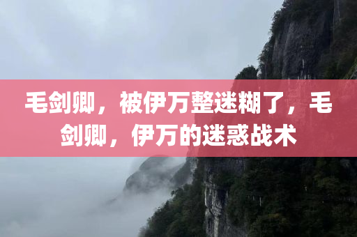 毛剑卿，被伊万整迷糊了，毛剑卿，伊万的迷惑战术
