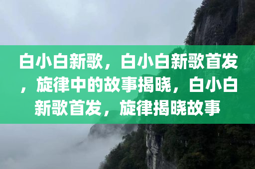白小白新歌，白小白新歌首发，旋律中的故事揭晓，白小白新歌首发，旋律揭晓故事