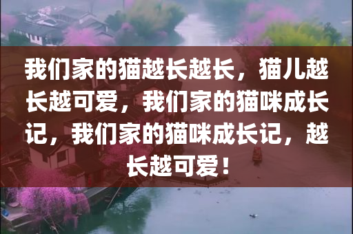 我们家的猫越长越长，猫儿越长越可爱，我们家的猫咪成长记，我们家的猫咪成长记，越长越可爱！
