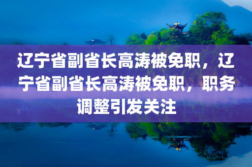辽宁省副省长高涛被免职，辽宁省副省长高涛被免职，职务调整引发关注