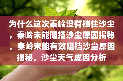 为什么这次秦岭没有挡住沙尘，秦岭未能阻挡沙尘原因揭秘，秦岭未能有效阻挡沙尘原因揭秘，沙尘天气成因分析