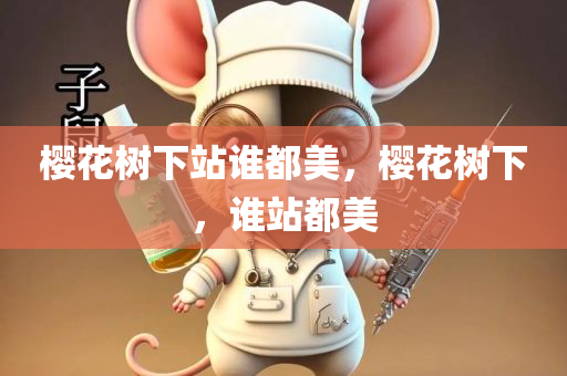樱花树下站谁都美，樱花树下，谁站都美