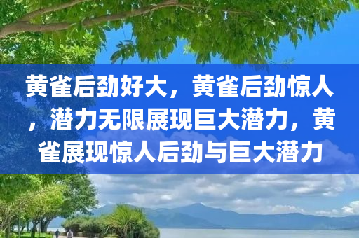 黄雀后劲好大，黄雀后劲惊人，潜力无限展现巨大潜力，黄雀展现惊人后劲与巨大潜力