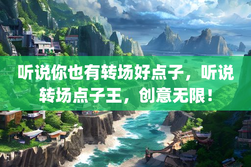听说你也有转场好点子，听说转场点子王，创意无限！