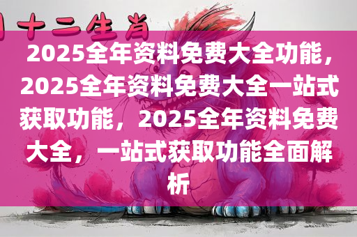2025全年资料免费大全功能，2025全年资料免费大全一站式获取功能，2025全年资料免费大全，一站式获取功能全面解析