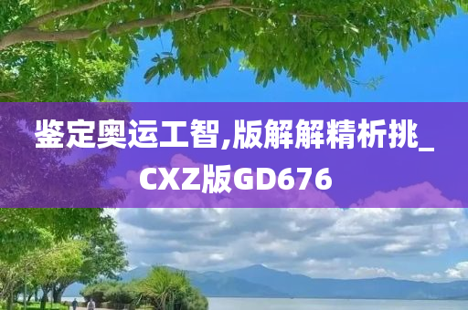 鉴定奥运工智,版解解精析挑_CXZ版GD676