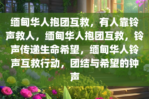 缅甸华人抱团互救，有人靠铃声救人，缅甸华人抱团互救，铃声传递生命希望，缅甸华人铃声互救行动，团结与希望的钟声