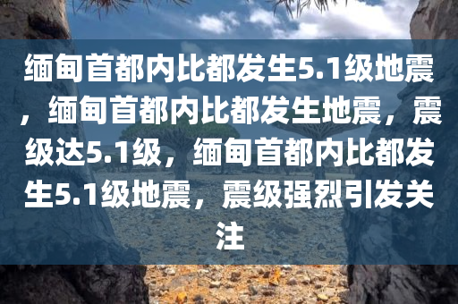 缅甸首都内比都发生5.1级地震，缅甸首都内比都发生地震，震级达5.1级，缅甸首都内比都发生5.1级地震，震级强烈引发关注