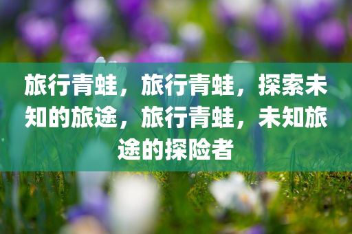 旅行青蛙，旅行青蛙，探索未知的旅途，旅行青蛙，未知旅途的探险者