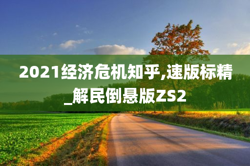 2021经济危机知乎,速版标精_解民倒悬版ZS2