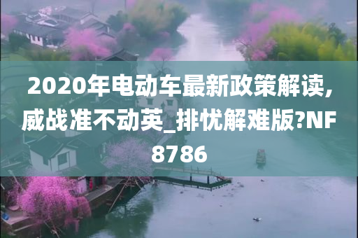 2020年电动车最新政策解读,威战准不动英_排忧解难版?NF8786