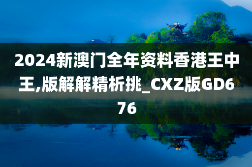 2024新澳门全年资料香港王中王,版解解精析挑_CXZ版GD676
