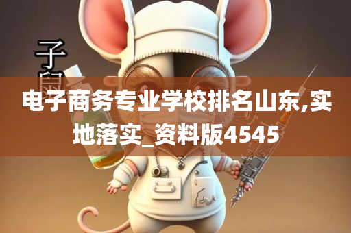 电子商务专业学校排名山东,实地落实_资料版4545